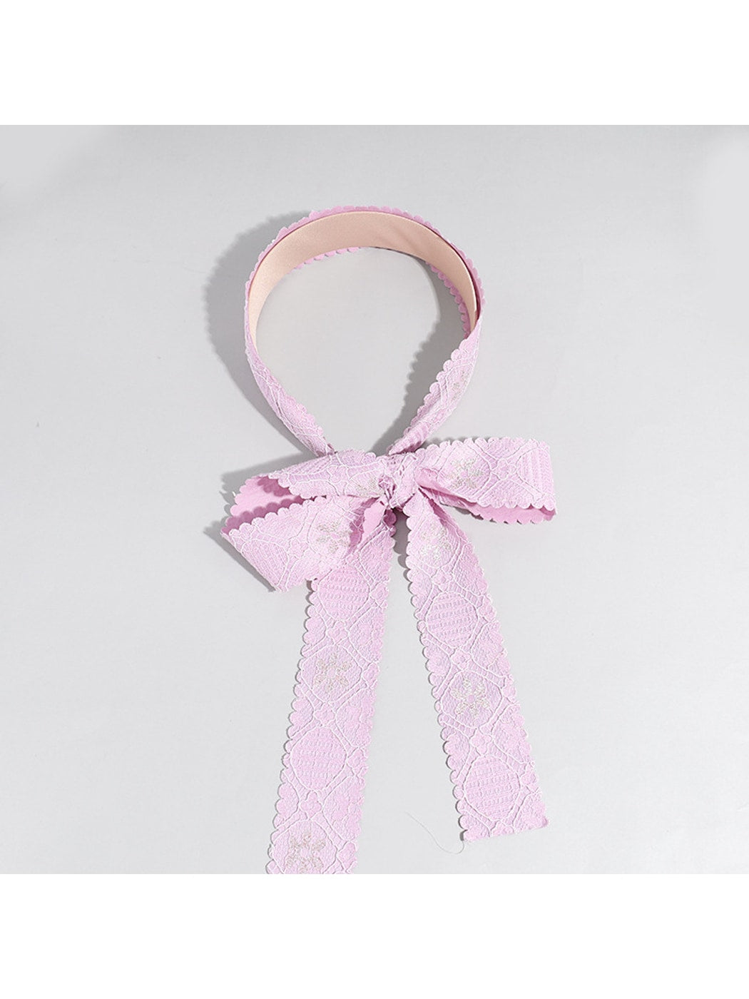 Gifty - Lace Ribbon Bow Fabric Headband Headband
