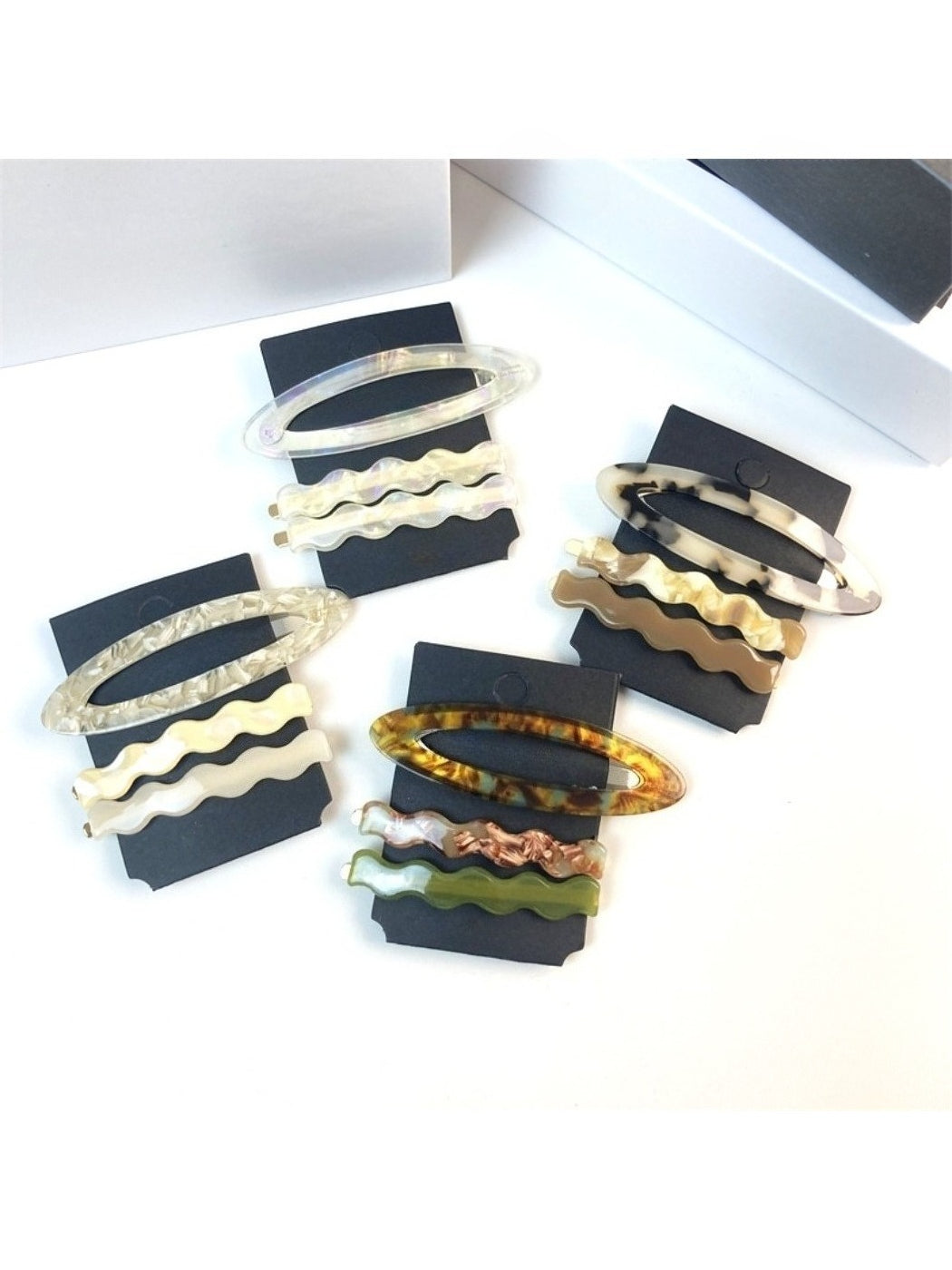 Beau - Minimalist Bangs Hair Clip Set