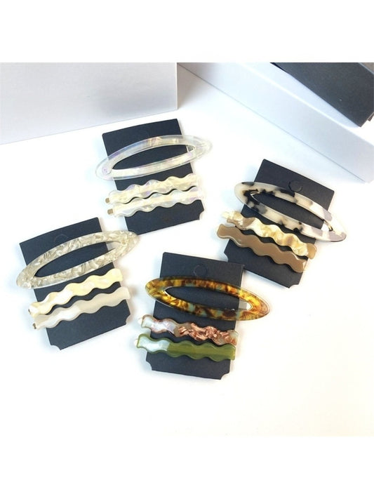 Beau - Minimalist Bangs Hair Clip Set