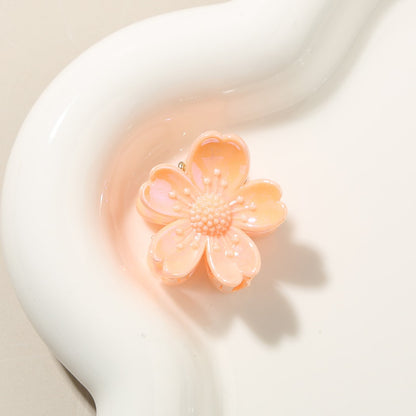 Beau - Glossy Petal Flower PS Claw Clip