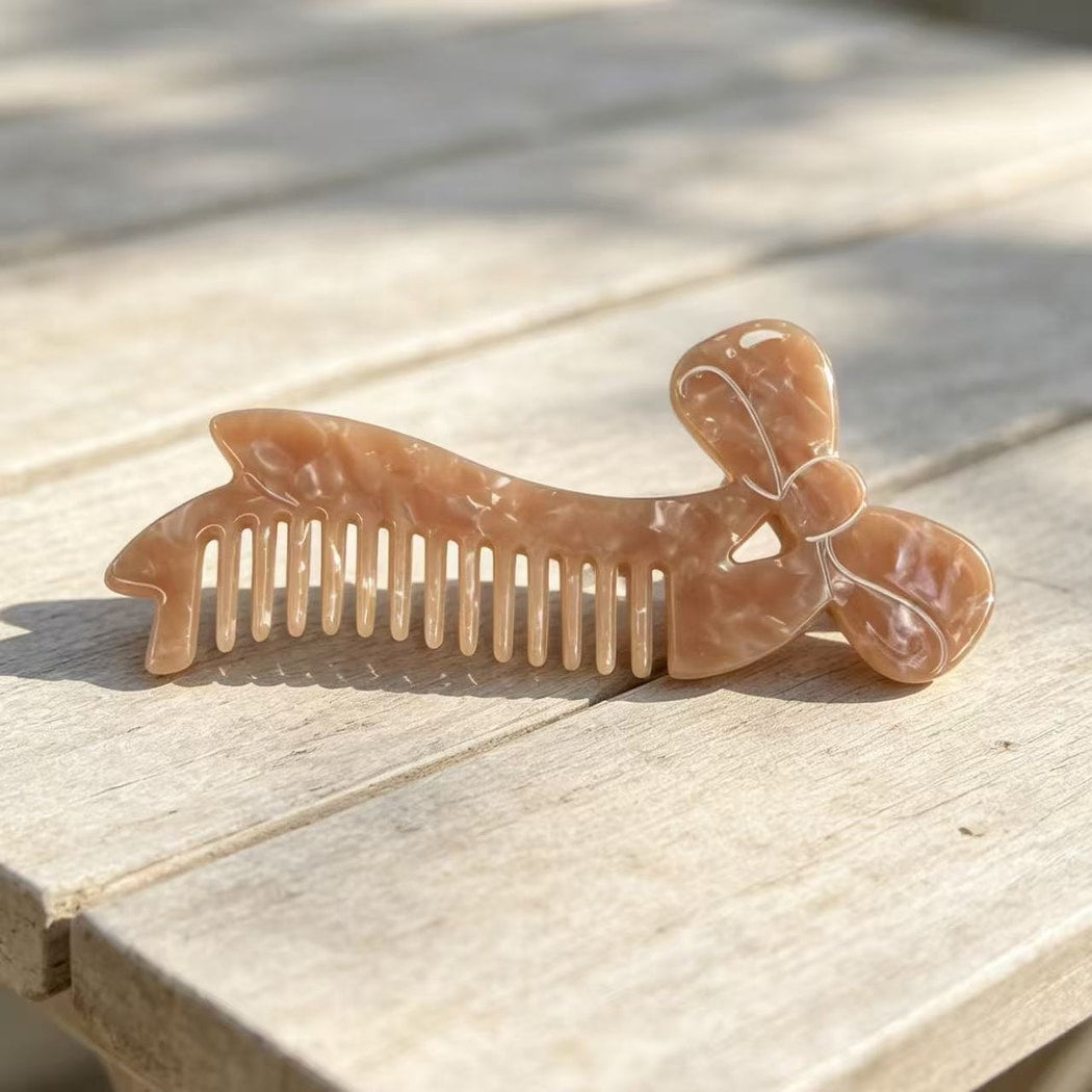 Camerow - Cute Acetate Animal and Food Hair Comb