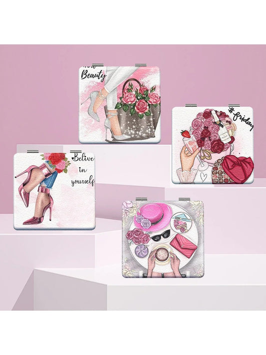 Mirroray - Stiletto Print Compact Mirror