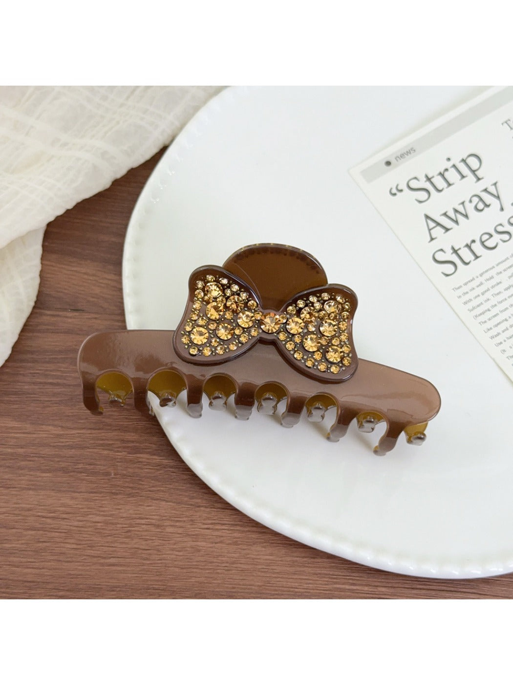 Beau - Butterfly Shaped Semi Circular Claw Clip