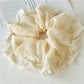 Gifty - Cream Apricot Lace Hair Tie