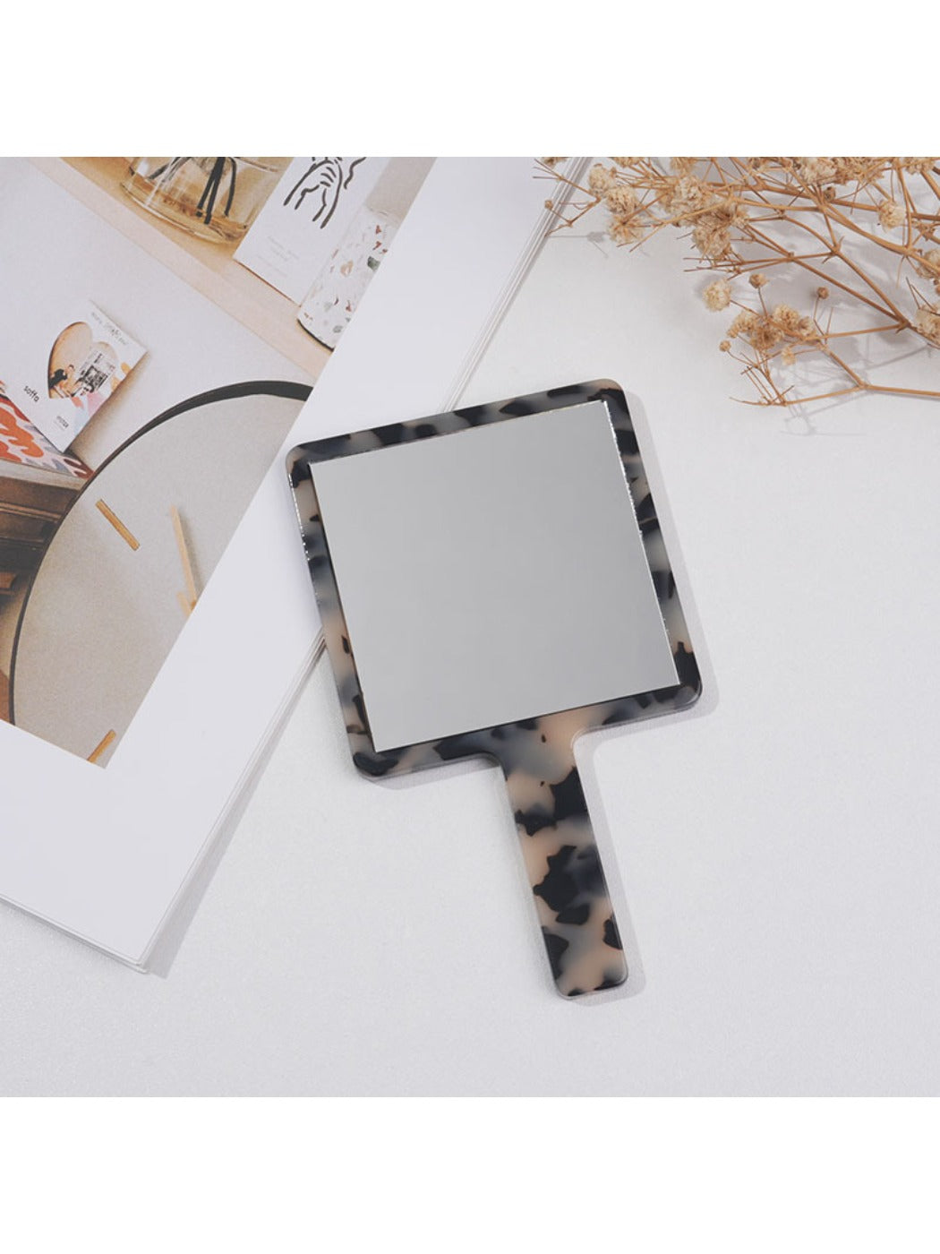 Mirroray - Vintage Style Square Hand Mirror