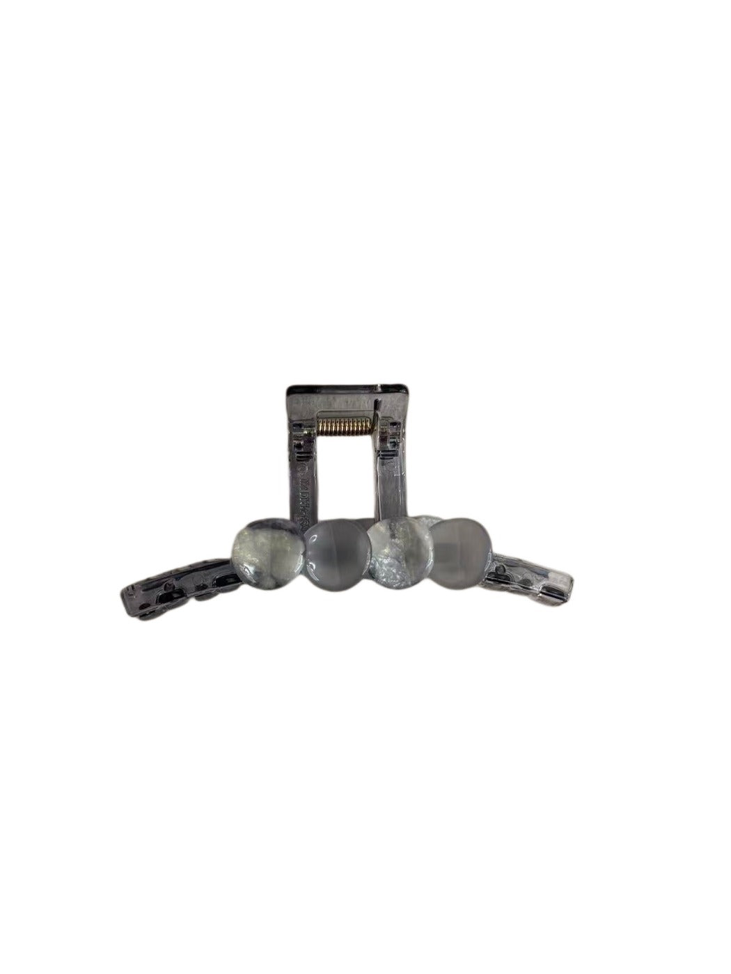 Beau - Geometric Round Bead PC Claw Clip