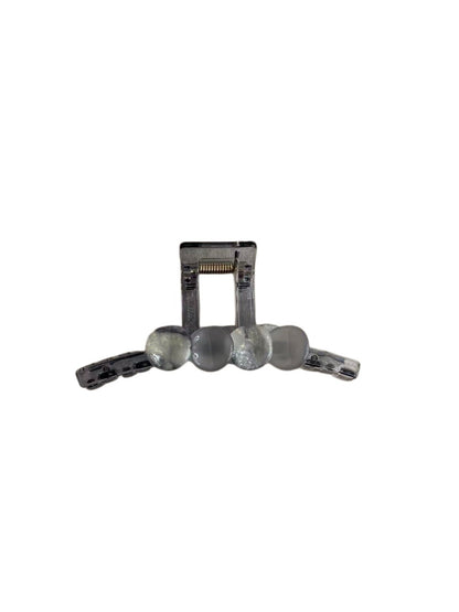 Beau - Geometric Round Bead PC Claw Clip