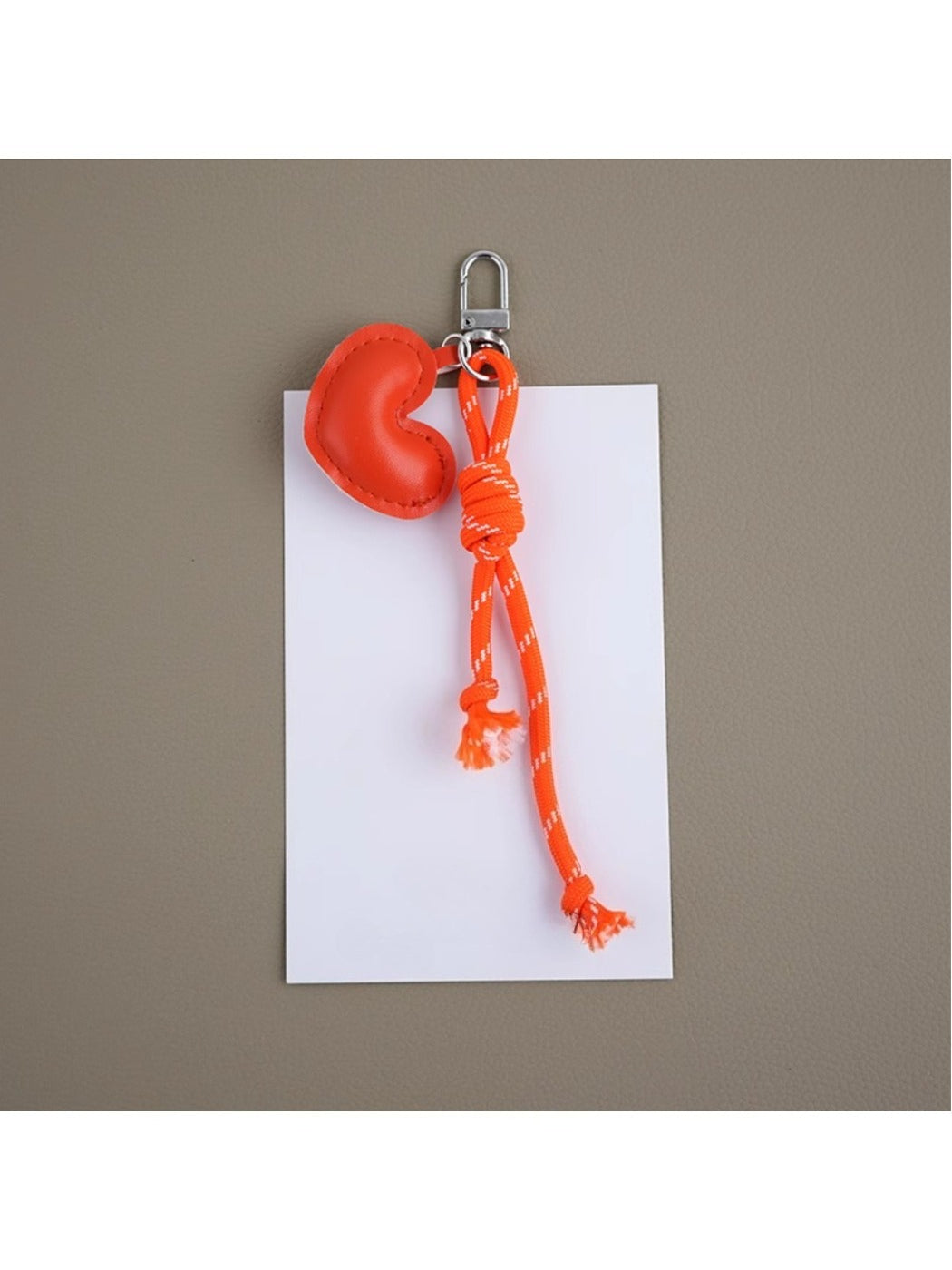 Keypus - Heart Shaped Faux Leather Keychain