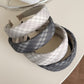 Gifty - Plaid Padded Fabric Check Pattern Headband
