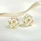 Earedge - Red Flower-Shaped Earrings