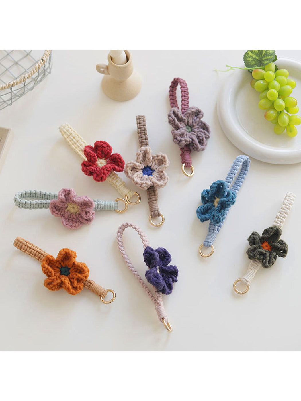 Keypus - Cute Flower Phone Strap Keychain
