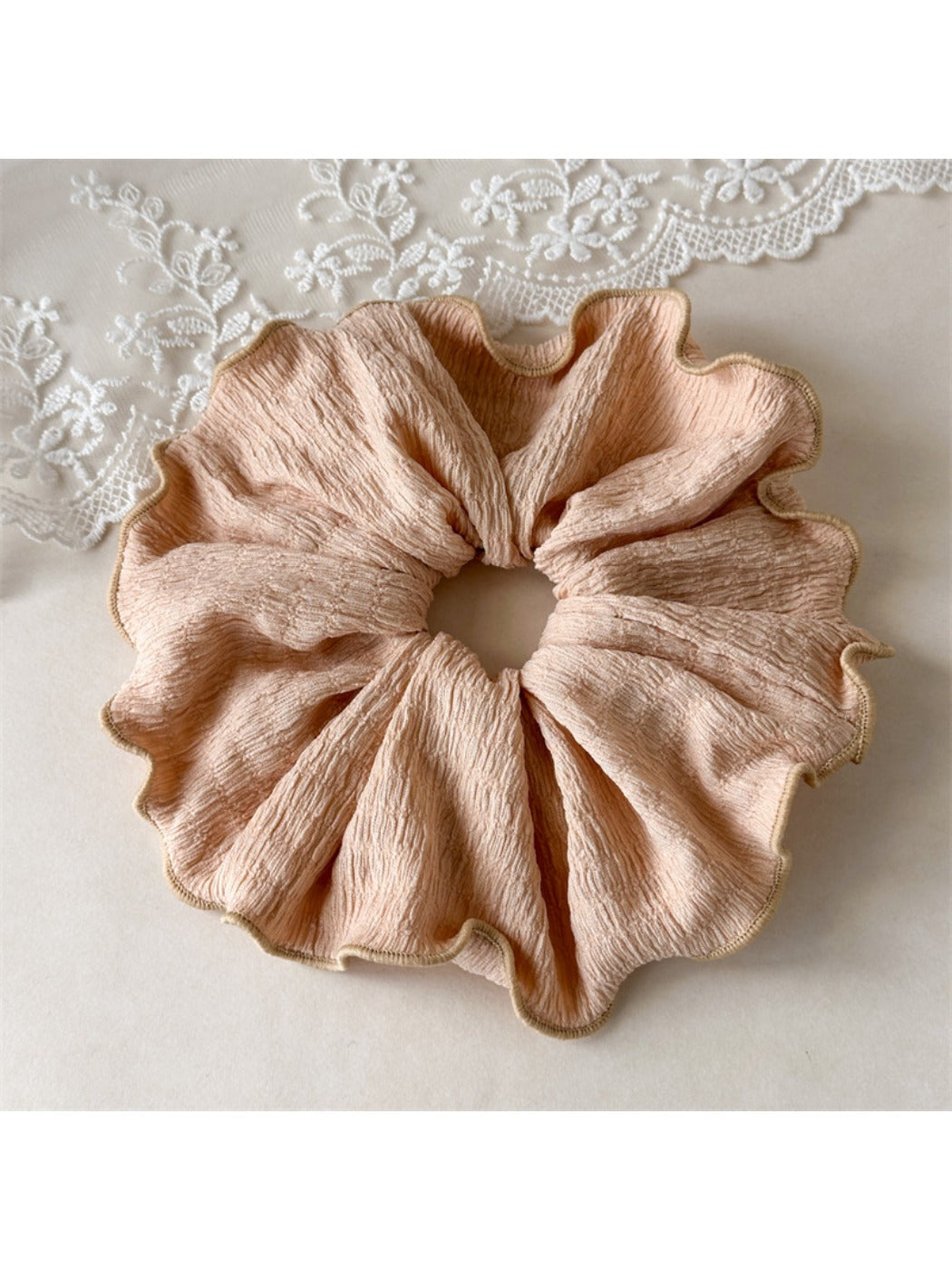 Gifty - Soft Elastic Elegant Serged Scrunchie