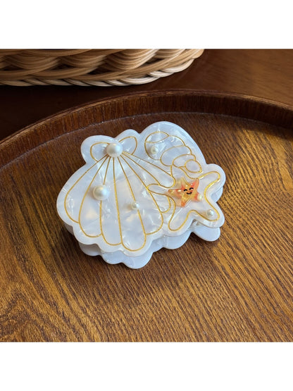Beau - Acetate Starfish Glossy Claw Clip