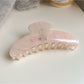 Beau - Creamy Dot Rhinestone Hair Clip