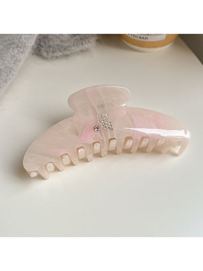 Beau - Creamy Dot Rhinestone Hair Clip