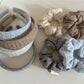 Gifty - Minimalist Striped Ruched Scrunchie