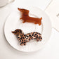 Beau - Leopard Print Dachshund Claw Clip