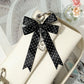 Keypus - Retro Polka Dot Bow Pendant Keychain