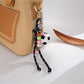 Keypus - Braided Beaded Soccer Ball Bag Charm
