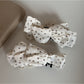 Beau - White Bow Banana Clip