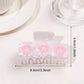 Beau - Sweet Style Pink Flower Pattern Claw Clip