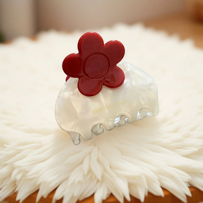 Beau - Acetate Floral Hair Claw Clip (Small Size)