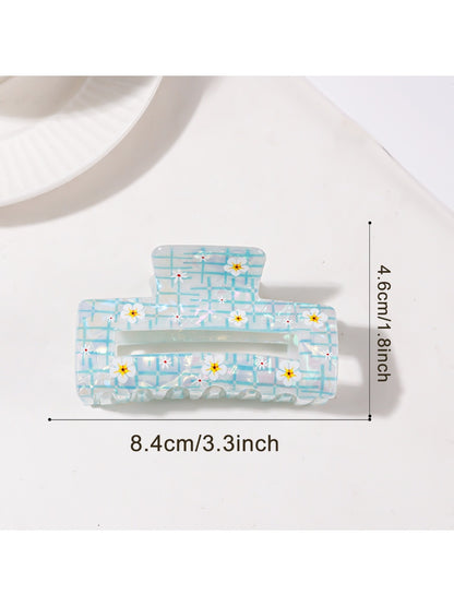 Beau - Elegant Plaid Square Hair Claw Clip