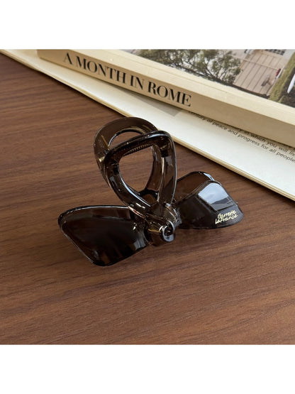 Beau - Bow Shape Glossy Plastic Claw Clip