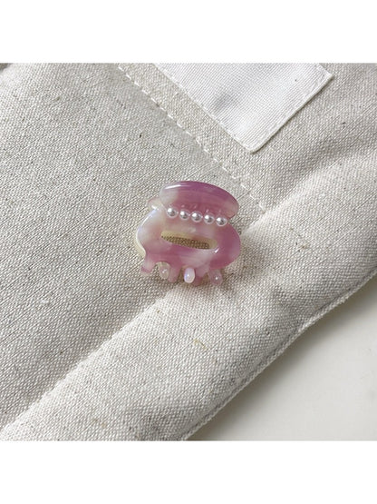 Beau - Macaron Colored Oval Openwork Claw Clip