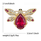 Brovia - Alloy Bee Accent Fashion Brooch Pin Accessory