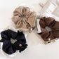 Gifty - Solid Color Bow Fabric Hair Ties