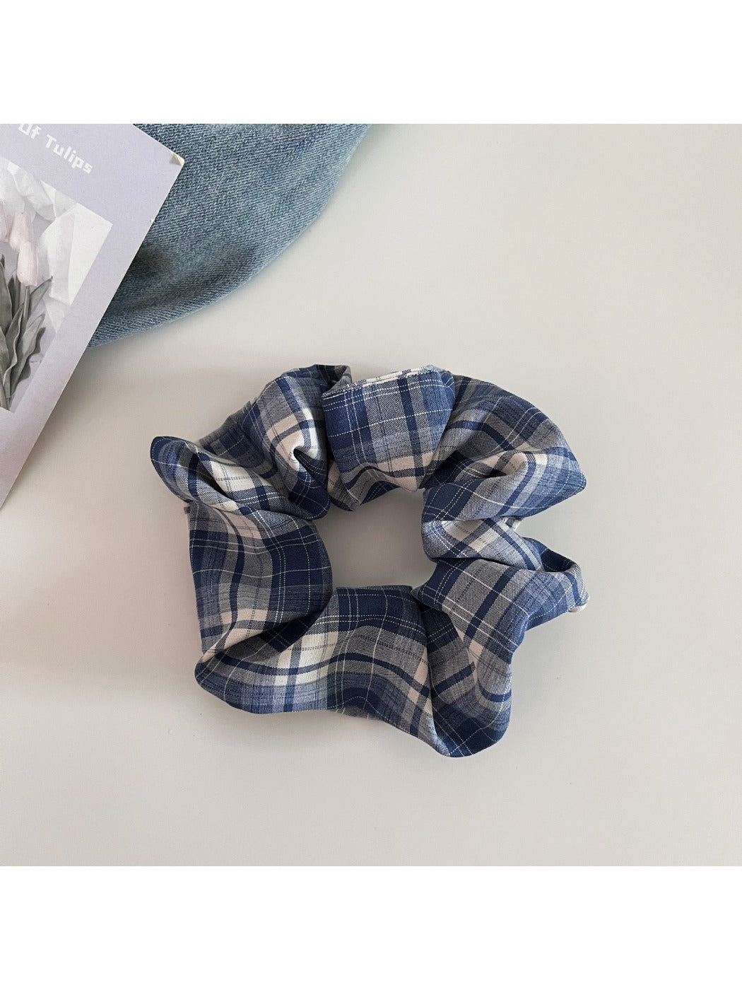 Gifty - Retro Plaid Fashion Scrunchie