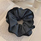 Gifty - Black Plaid Layered Scrunchie