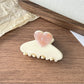 Beau - Elegant Heart Acetate Hair Clip