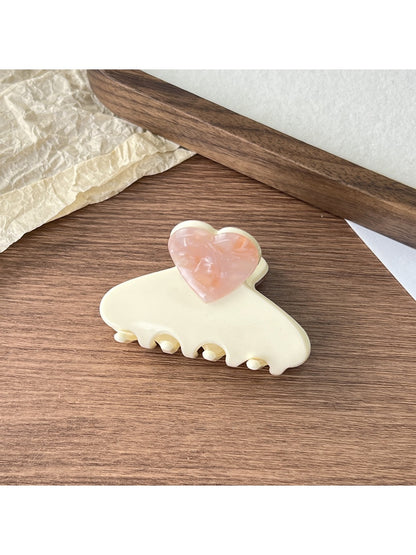 Beau - Elegant Heart Acetate Hair Clip