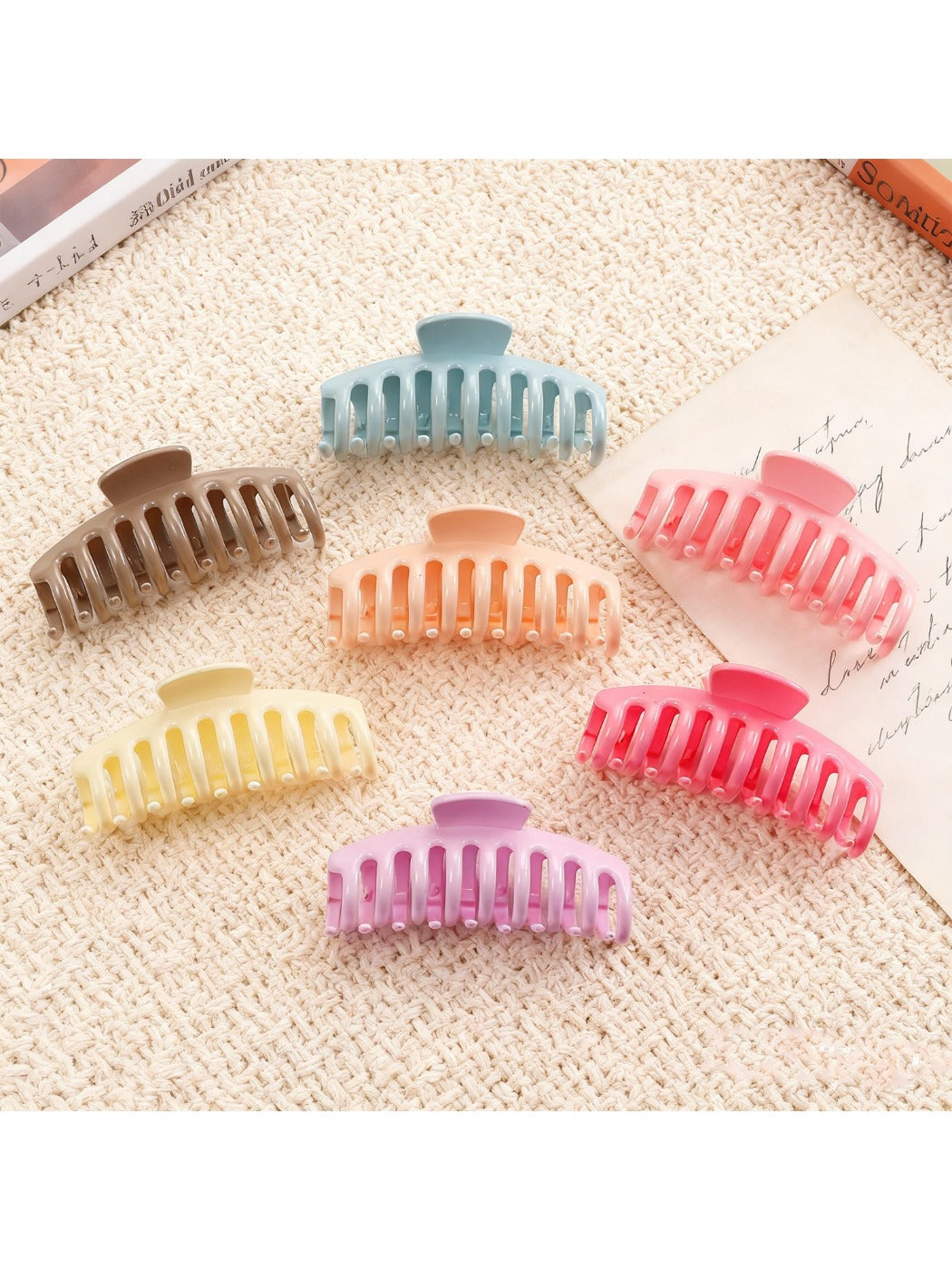 Beau - Pastel Large Hair Claw Clip