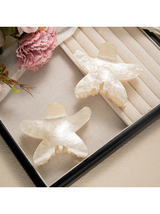 Beau - Dainty Solid Color Starfish Claw Clip