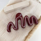 Beau - Versatile Red Irregular-Shaped Hair Clip