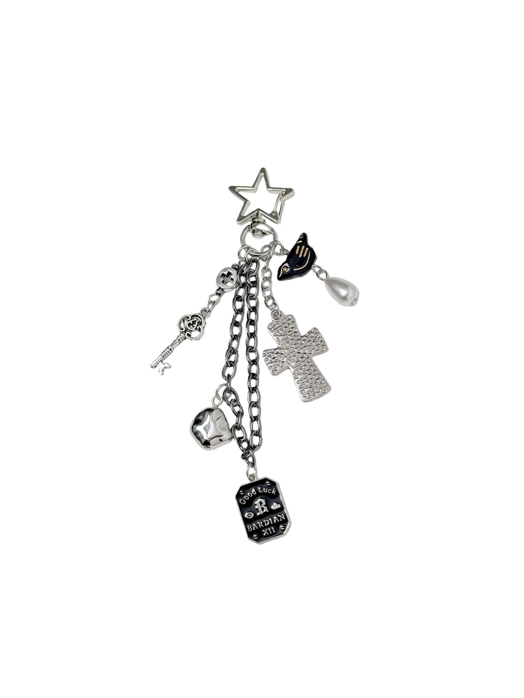 Keypus - Punk Cross Charm Chain Keychain