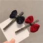 Beau - Small Bow Bar-Shaped Hair Clip