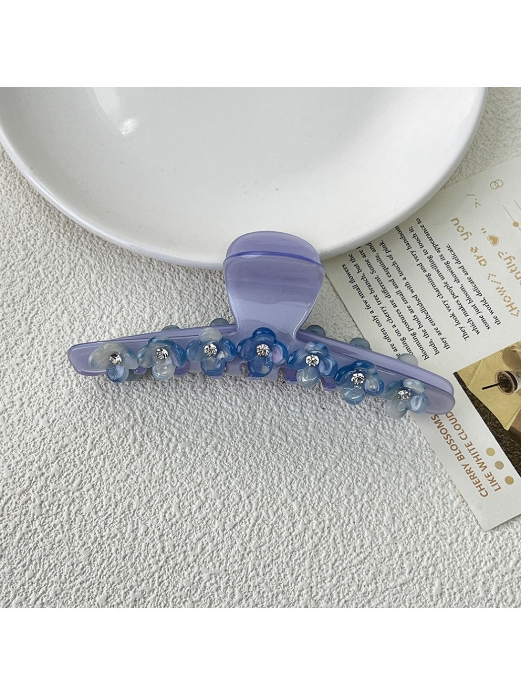 Beau - Glitter Floral Hair Clip