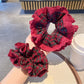 Gifty - Autumn/Winter Red Voluminous Scrunchie
