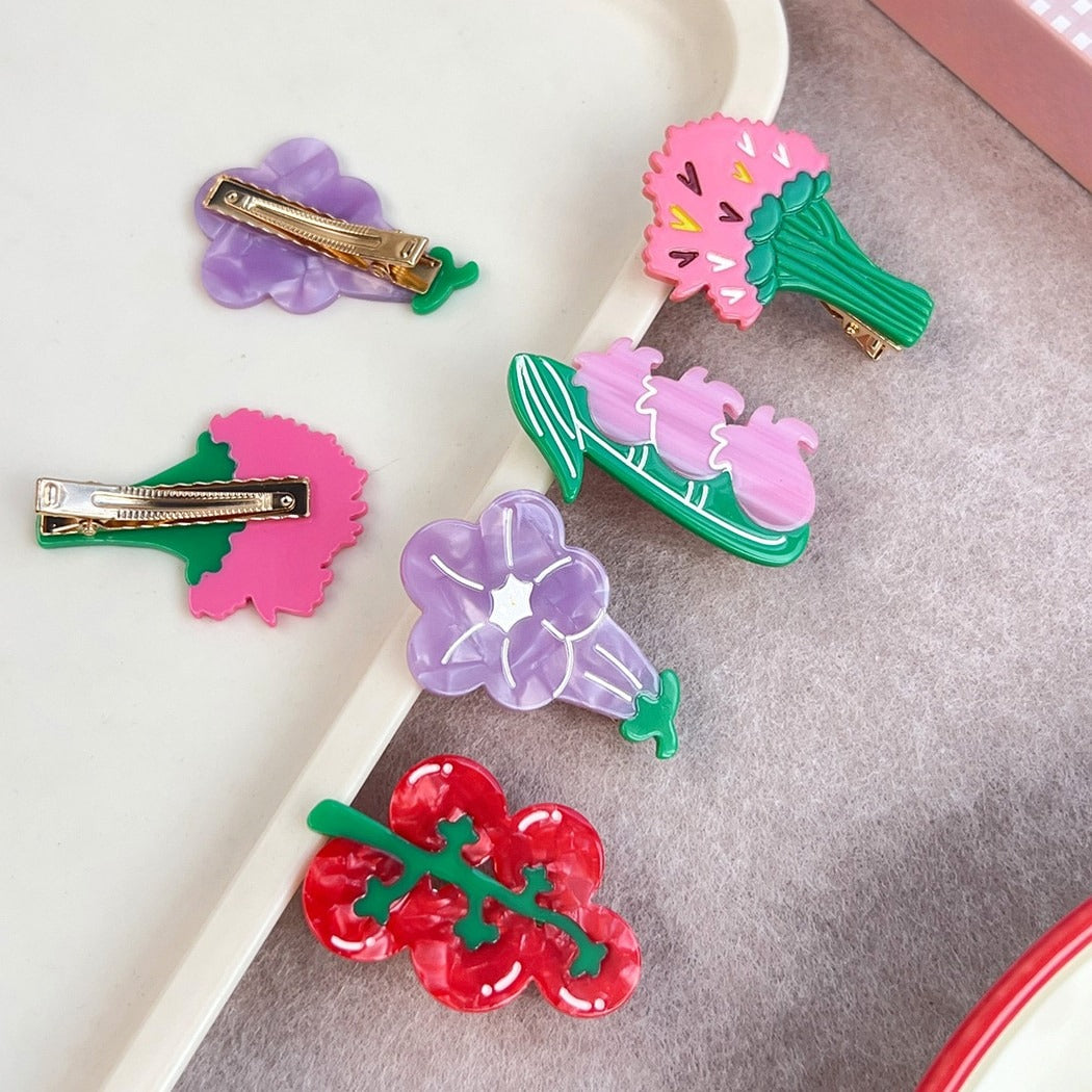 Beau - Pastoral Food and Flower Design Hair Clip