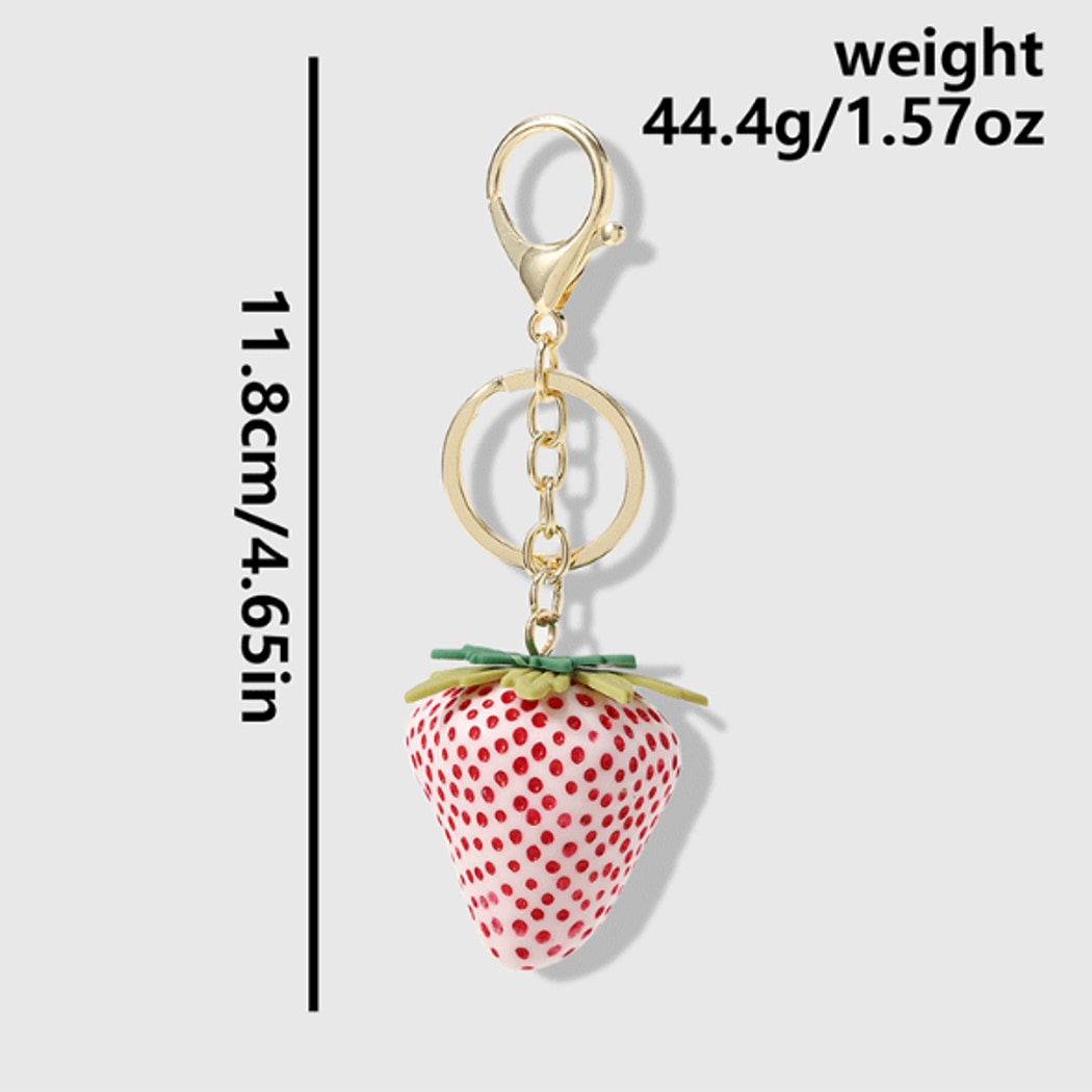 Keypus - Gradient Strawberry Pendant Keychain
