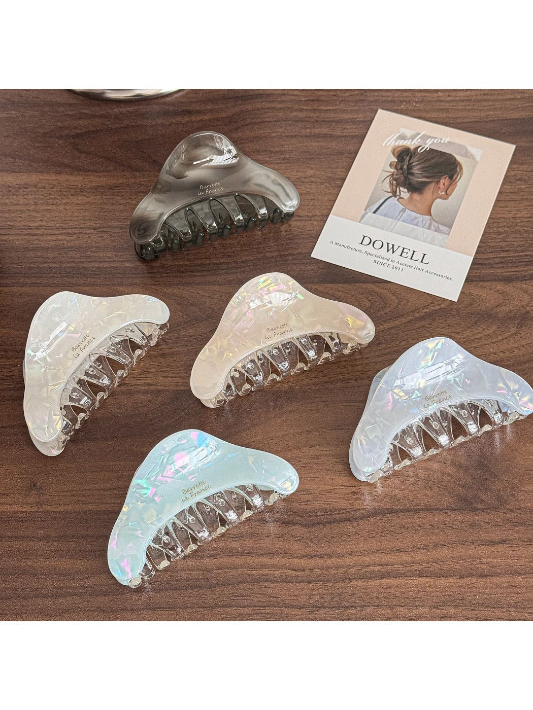 Beau - Elegant Geometric Half Circle Hair Claw