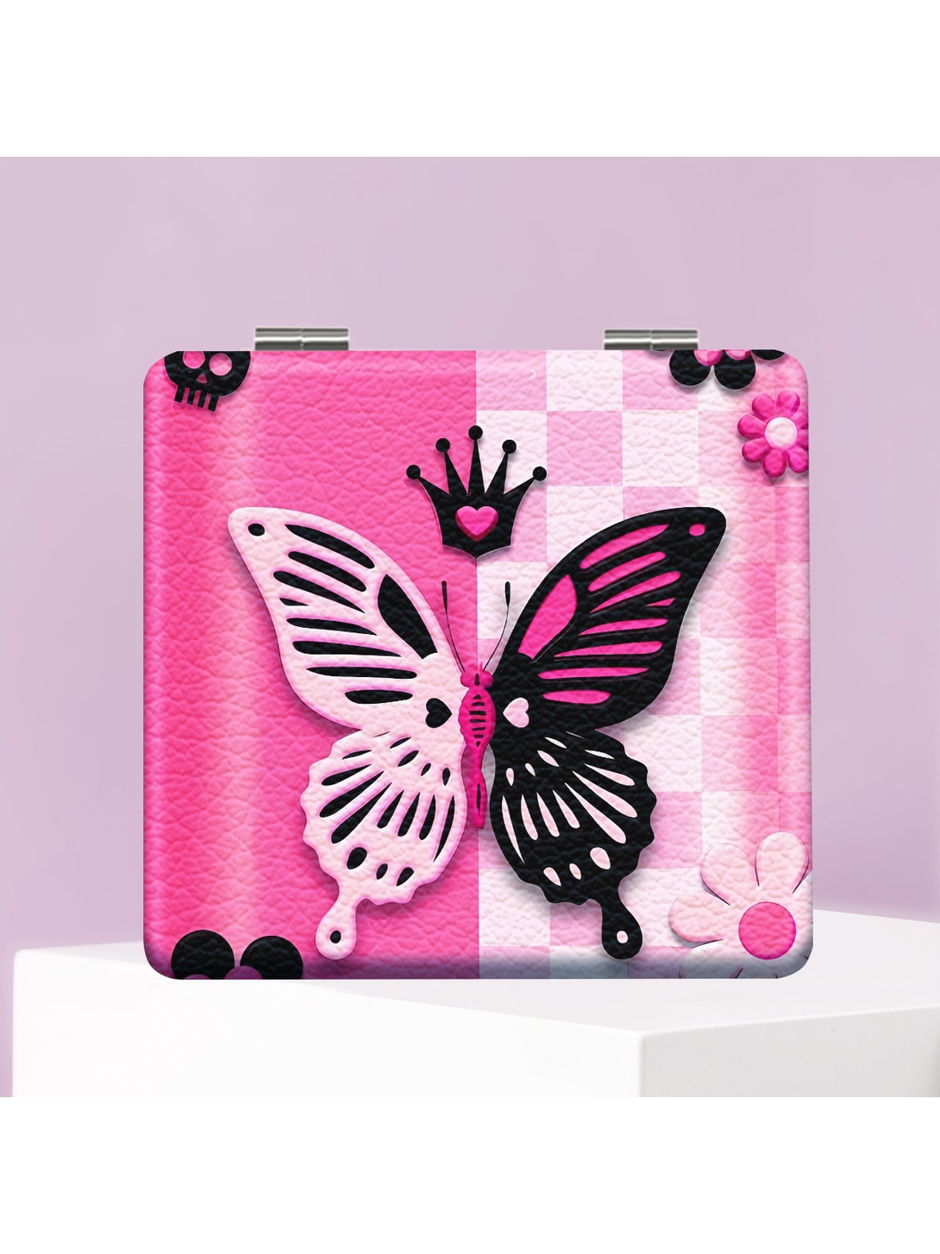 Mirroray - Y2K Style Animal Print Makeup Mirror