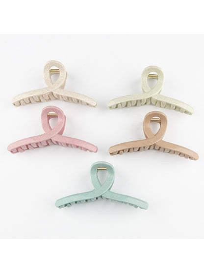 Beau - Minimalist Solid Color Crisscross Claw Clip