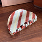Beau - Fashionable Striped Hair Claw Clip