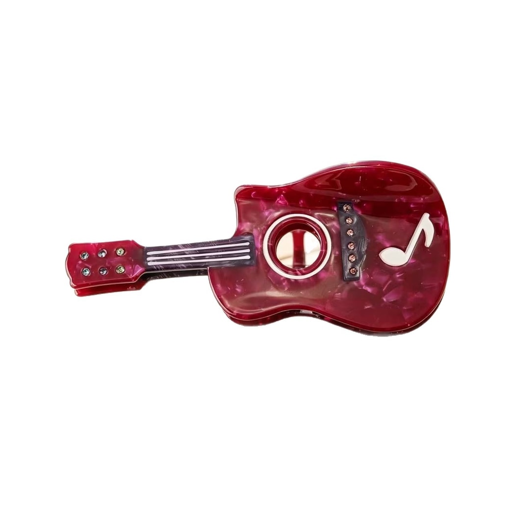 Beau - Glossy Guitar Form Claw Clip