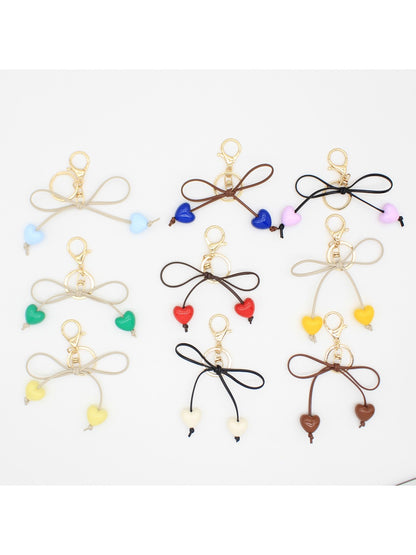 Keypus - Cute Heart Bow Keychain